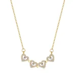 Clover Hearts Necklace - Image 2