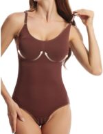 Tummy Control Body Shaper Seamless Sculpting Snatched Waist Body Suit - Image 4
