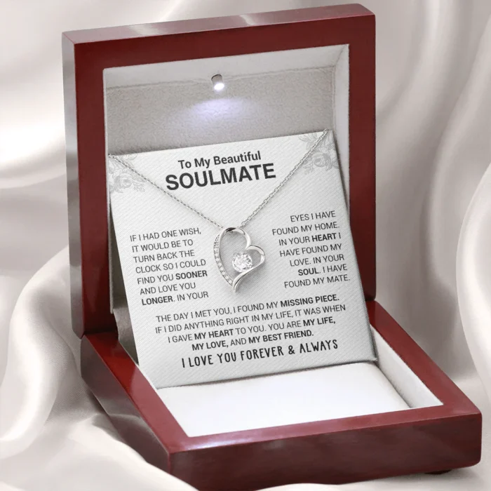 To My Beautiful Soulmate Necklace - Image 1