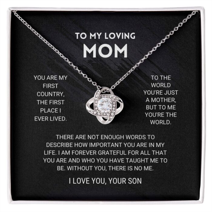 Mom Love Knot Necklace From Son - Image 10