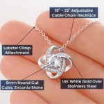 Mom Love Knot Necklace From Son - Image 3