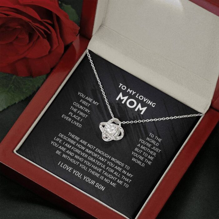Mom Love Knot Necklace From Son - Image 4