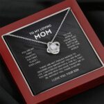 Mom Love Knot Necklace From Son - Image 5