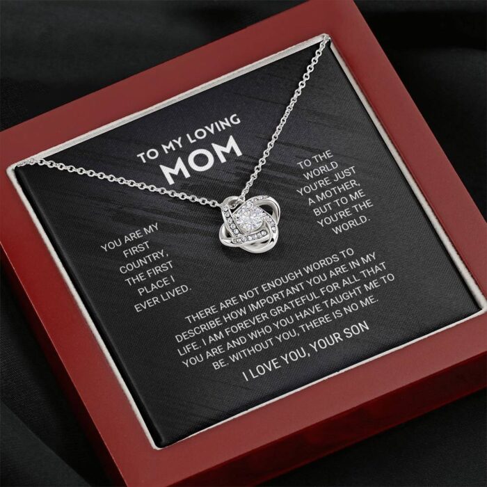 Mom Love Knot Necklace From Son - Image 5